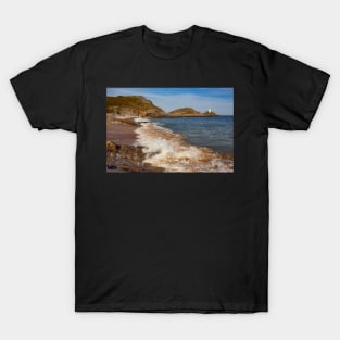 Mumbles Lighthouse, Bracelet Bay, Wales T-Shirt